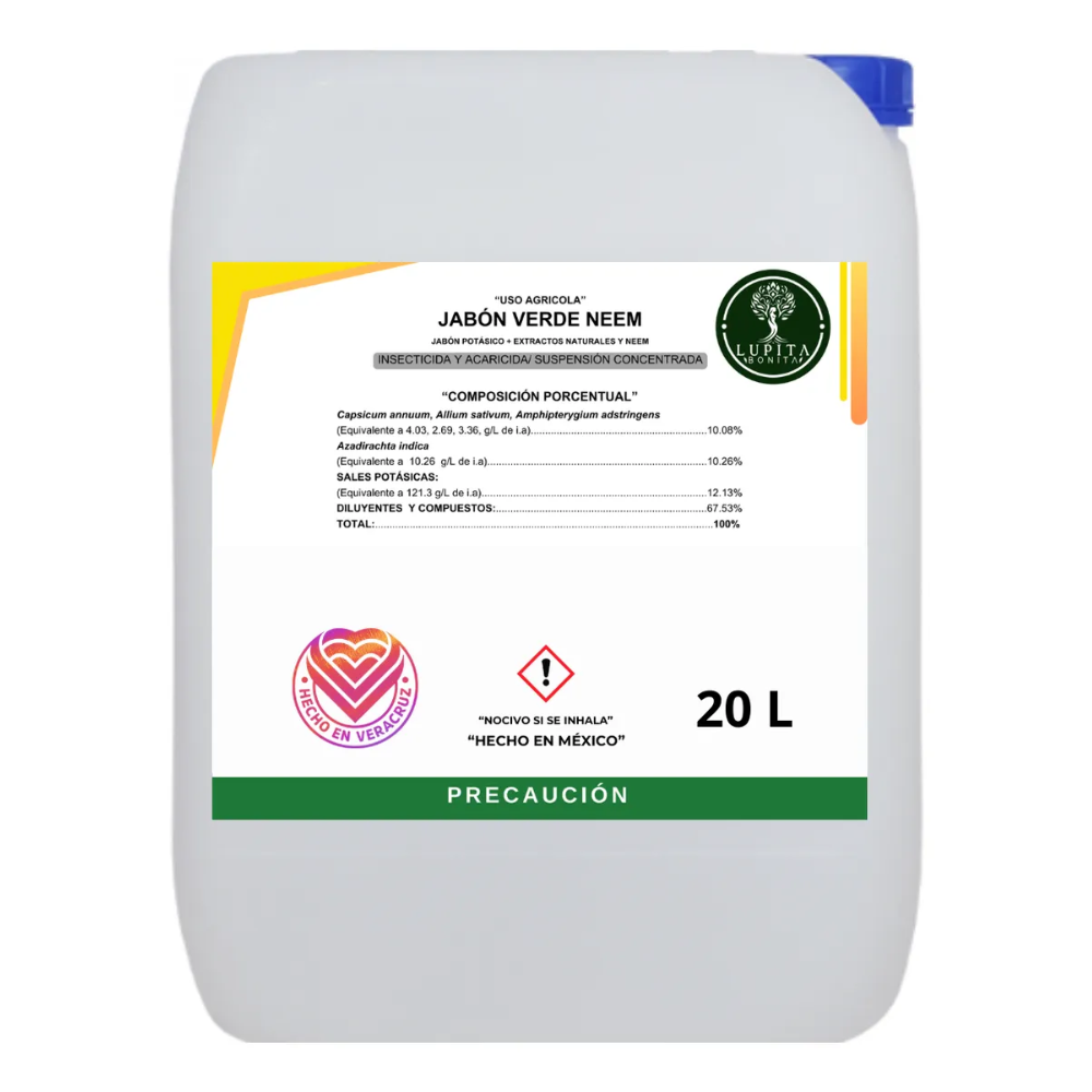Jabón Verde Neem – Insecticida y acaricida natural de amplio espectro