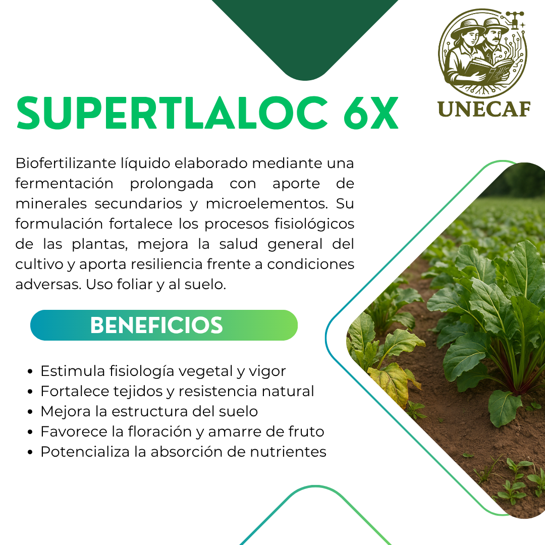 SuperTlaloc 6X – Biofertilizante fermentado regenerativo con minerales y microelementos quelatados