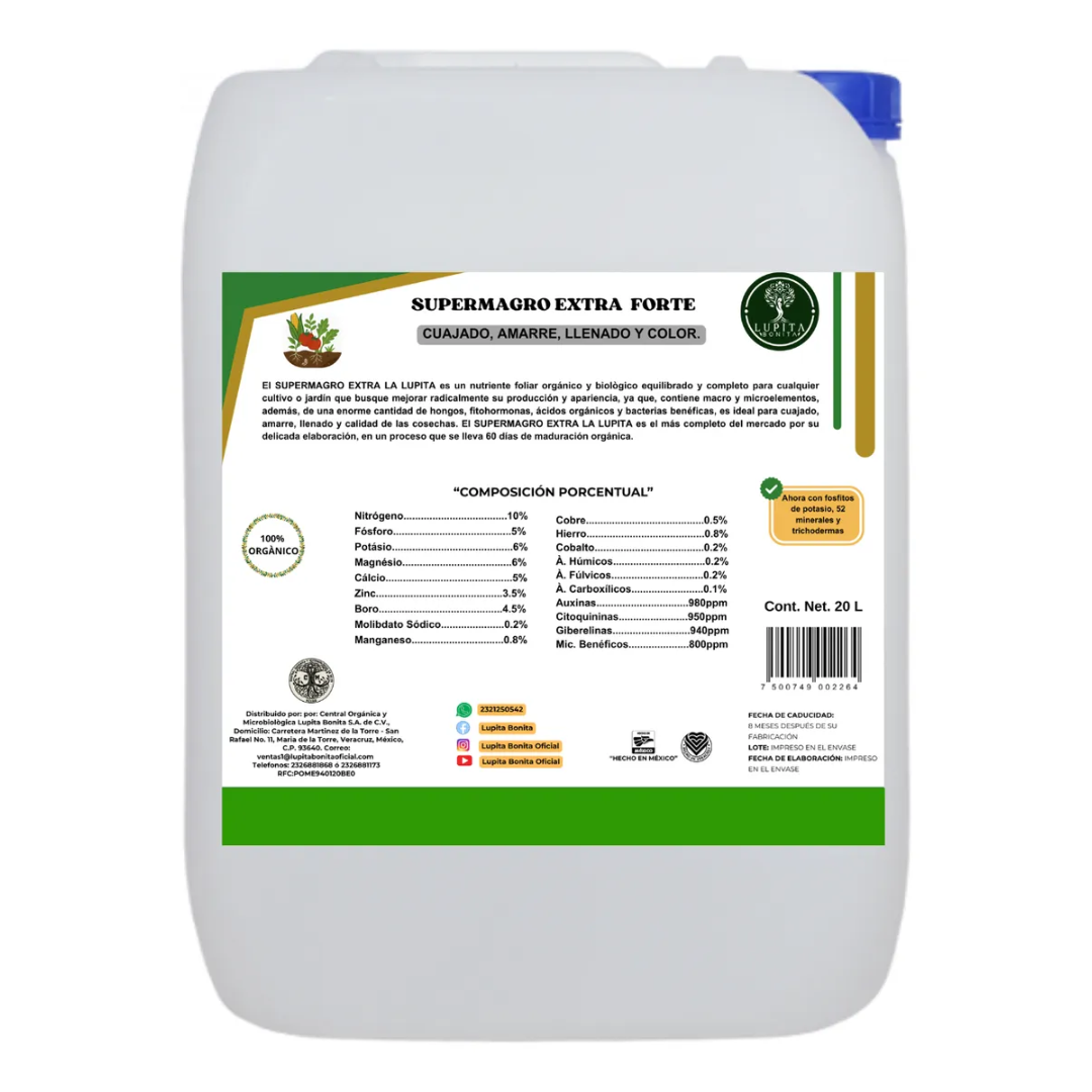 Supermagro Extra Forte – Biofermentado orgánico-mineral regenerativo con efecto multinutricional