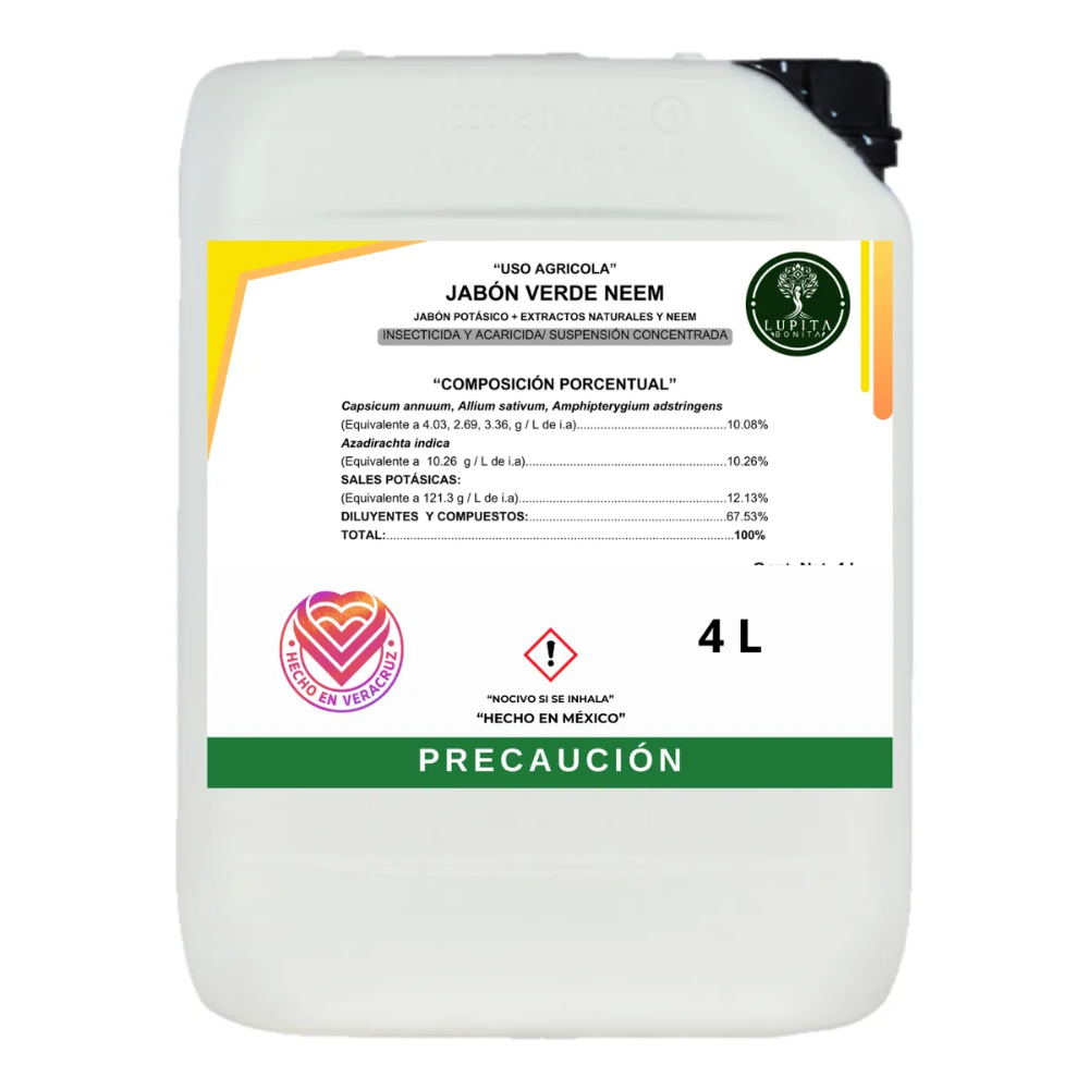 Jabón Verde Neem – Insecticida y acaricida natural de amplio espectro