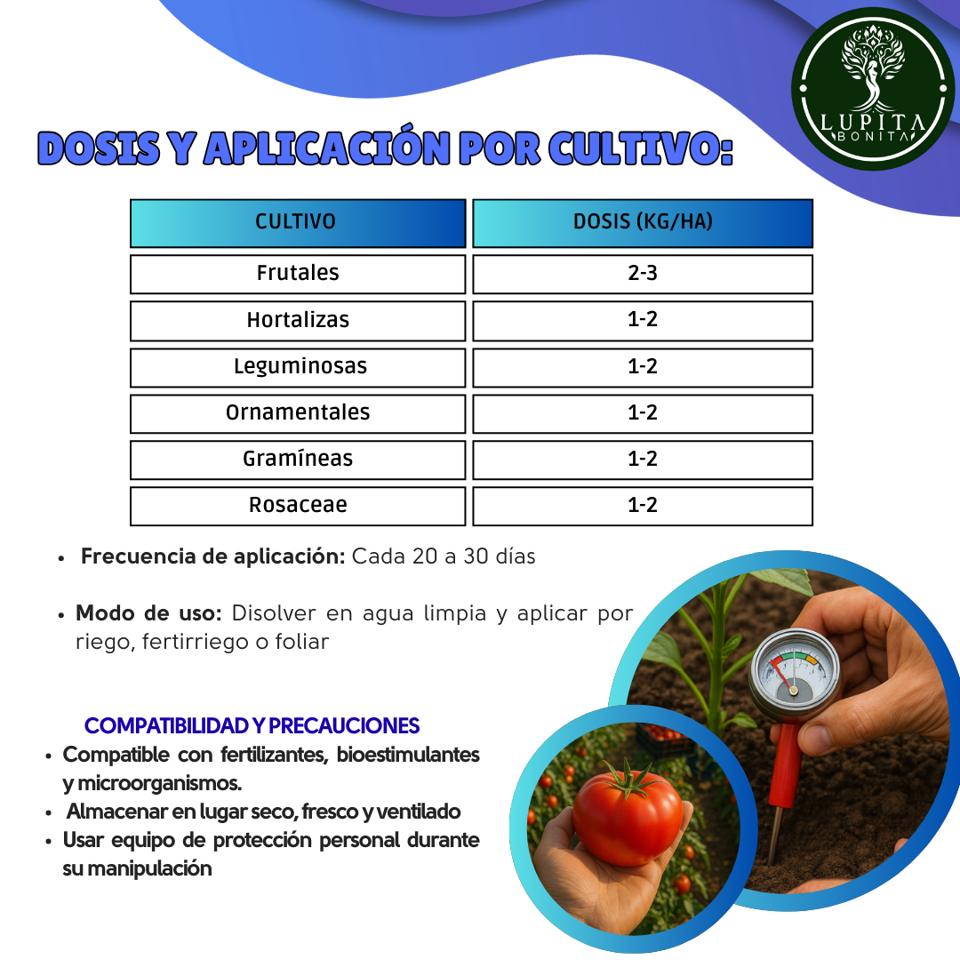 Ácidos Carboxílicos Concentrado Ultrasoluble – Bioactivador radicular y movilizador de nutrientes ultrasoluble en polvo
