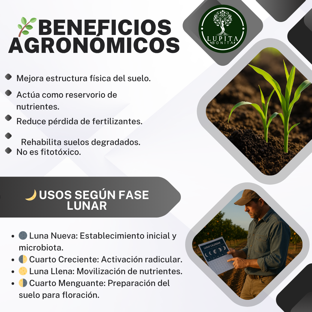Leonardita Orgánica Ultraconcentrada – Acondicionador de suelos con ácidos húmicos y fúlvicos