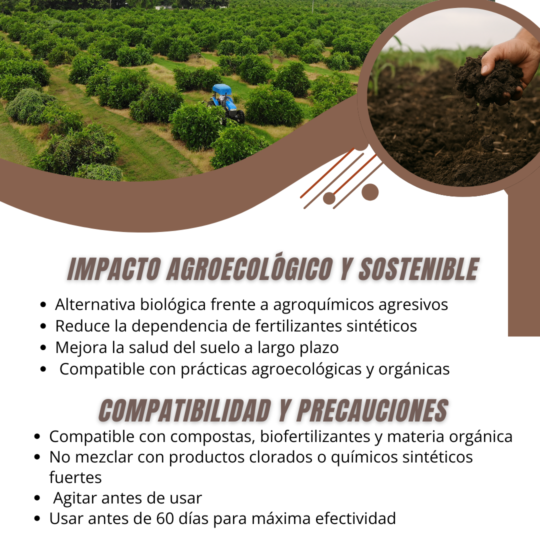 Microorganismos de Montaña Activados – Biofermento líquido para regeneración de suelos, activación microbiana y estimulación vegetal