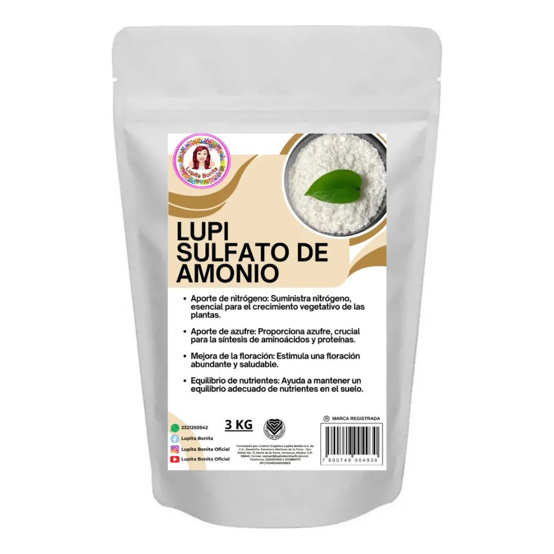 Sulfato de Amonio Ultrasoluble Concentrado – Fertilizante nitrogenado y azufrado para crecimiento vigoroso