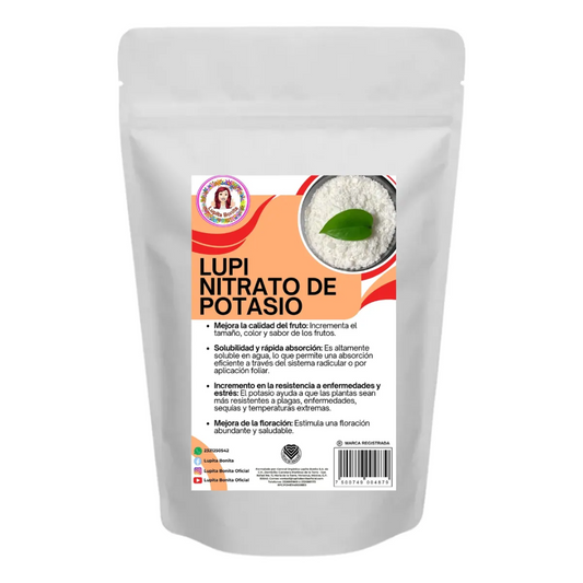 Nitrato de Potasio Ultrasoluble Concentrado – Fertilizante soluble con potasio y nitrógeno nítrico para fructificación, engorde y calidad de frutos