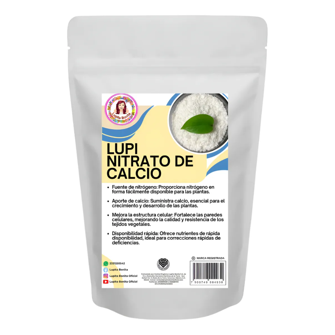 Nitrato de Calcio Ultrasoluble Concentrado – Fuente soluble de calcio y nitrógeno para firmeza de frutos y crecimiento vigoroso