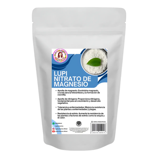Nitrato de Magnesio Ultrasoluble Concentrado – Fertilizante soluble con magnesio y nitrógeno nítrico para fotosíntesis y vigor vegetal