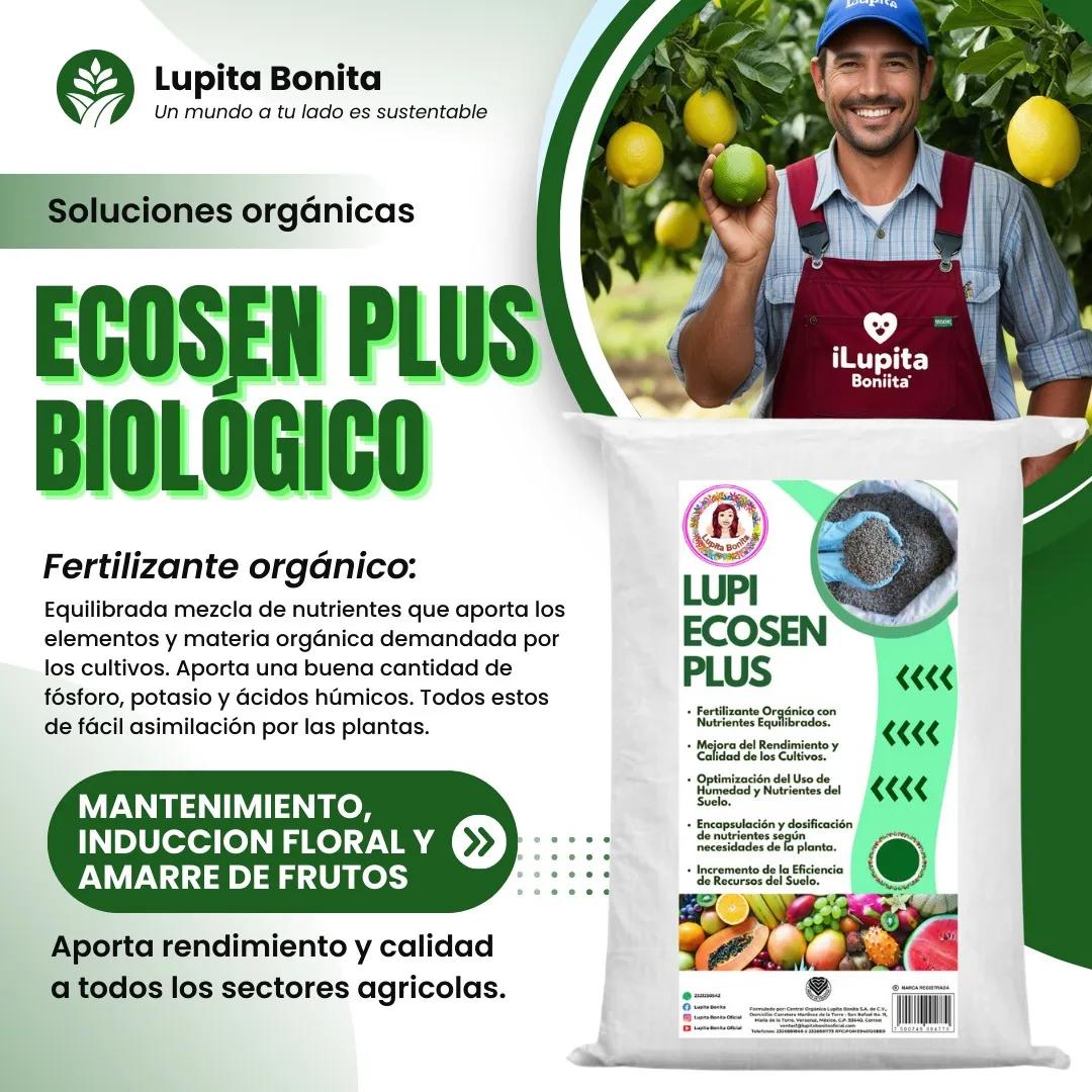 Abono Biológico ECOSEN – Enmienda mineral regeneradora con Trichoderma y ácidos húmicos