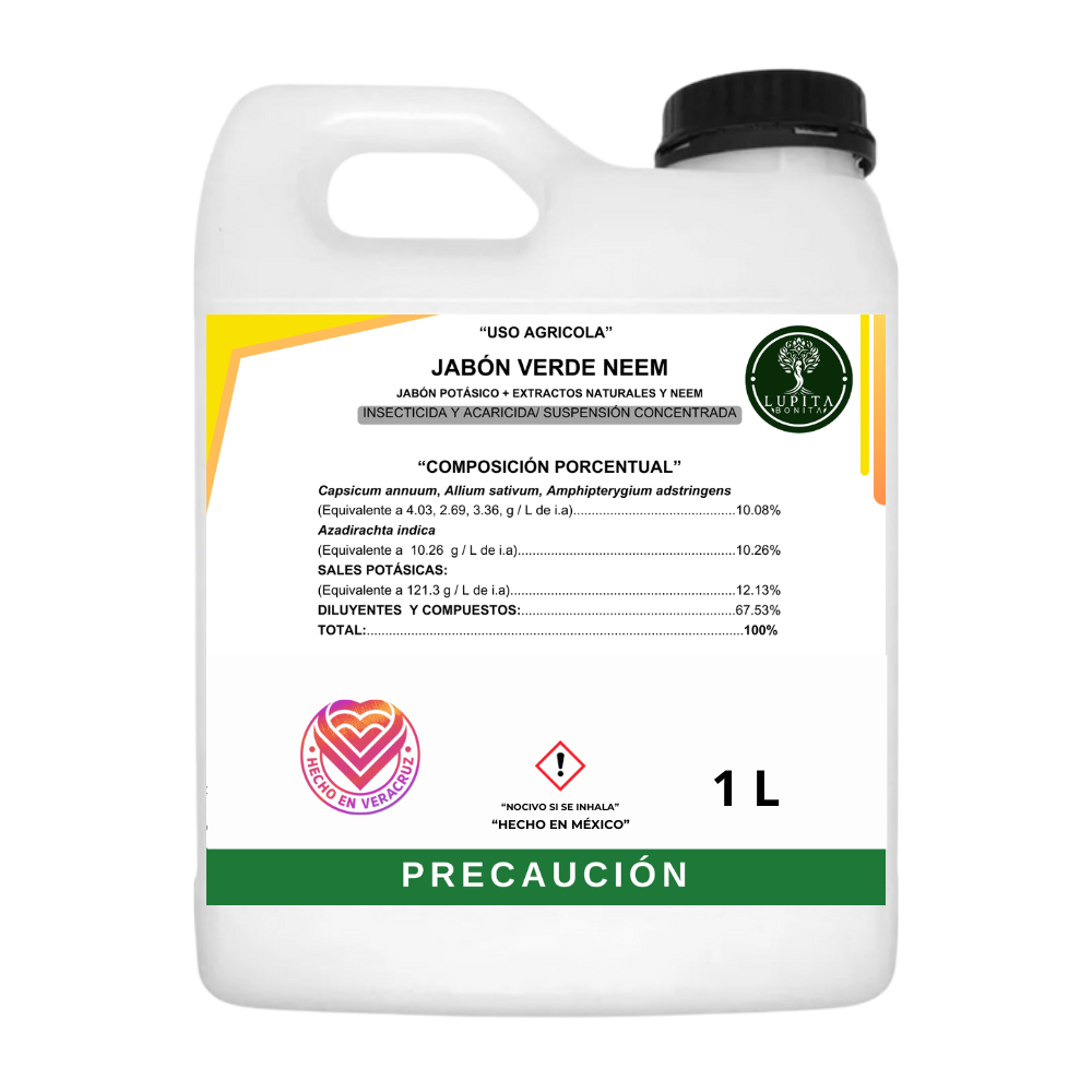 Jabón Verde Neem – Insecticida y acaricida natural de amplio espectro