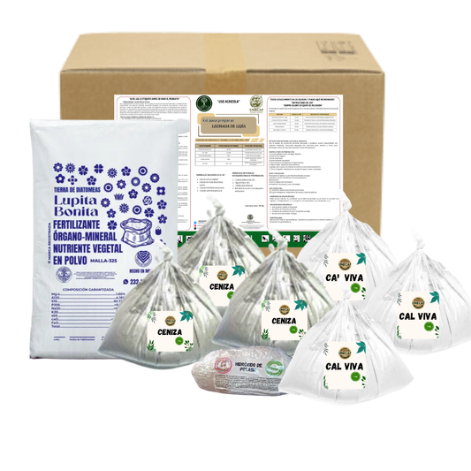 Kit Lechada de Lejía 10 L – Fungicida e insecticida mineral para protección de cultivos y troncos