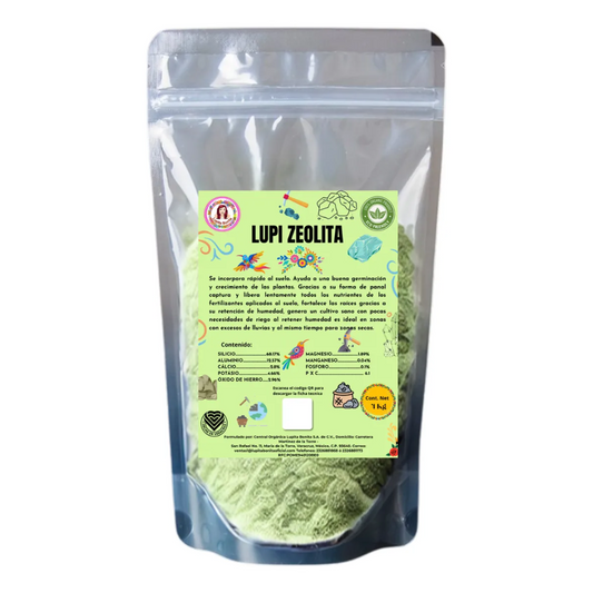 Zeolita Clinoptilolita Extra Absorbente – Mineral volcánico para retención de agua y nutrientes