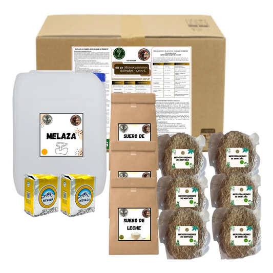 Kit Microorganismos Activados 1000 L – Bioinoculante educativo para suelos, cultivos y bioinsumos