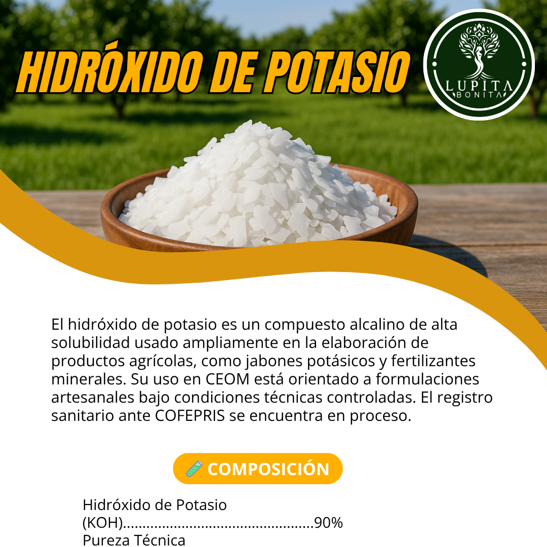 Hidróxido de Potasio – Insumo técnico para jabones potásicos y formulaciones minerales