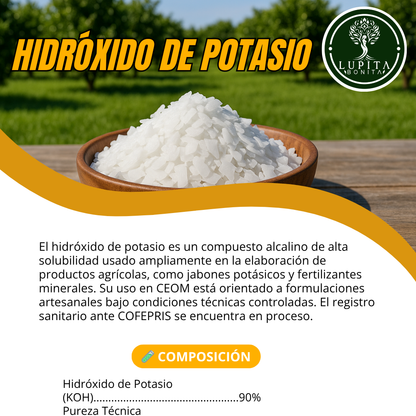 Hidróxido de Potasio – Insumo técnico para jabones potásicos y formulaciones minerales
