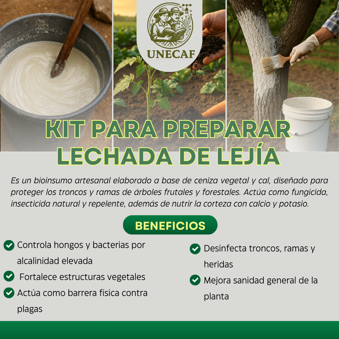 Kit Lechada de Lejía 10 L – Fungicida e insecticida mineral para protección de cultivos y troncos