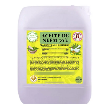 Aceite de Neem al 50% – Insecticida y antifúngico natural de amplio espectro