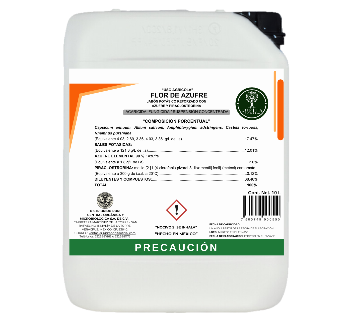 Jabón Potásico Flor de Azufre – Control natural de plagas y hongos en cultivos