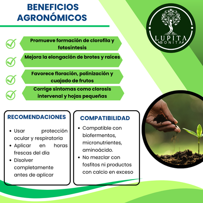 Sulfato de Zinc Ultrasoluble Concentrado – Fertilizante mineral corrector de deficiencias