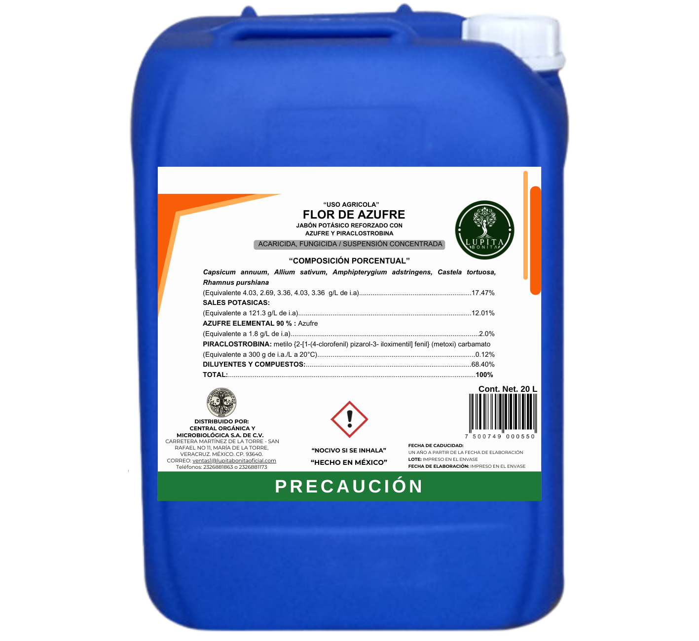 Jabón Potásico Flor de Azufre – Control natural de plagas y hongos en cultivos