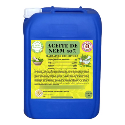 Aceite de Neem al 50% – Insecticida y antifúngico natural de amplio espectro