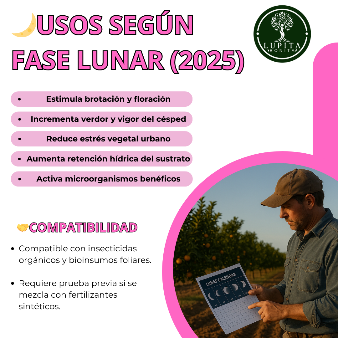 LupiOrnamentales y Césped – Fertilizante orgánico-mineral fermentado para jardines y pasto