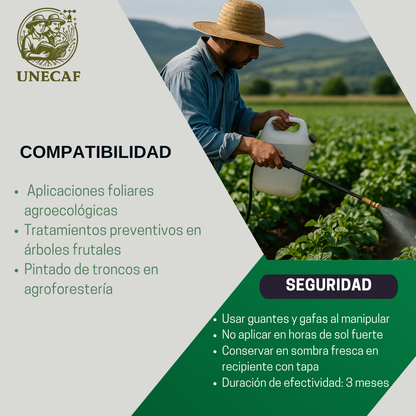 Kit Lechada de Lejía 10 L – Fungicida e insecticida mineral para protección de cultivos y troncos