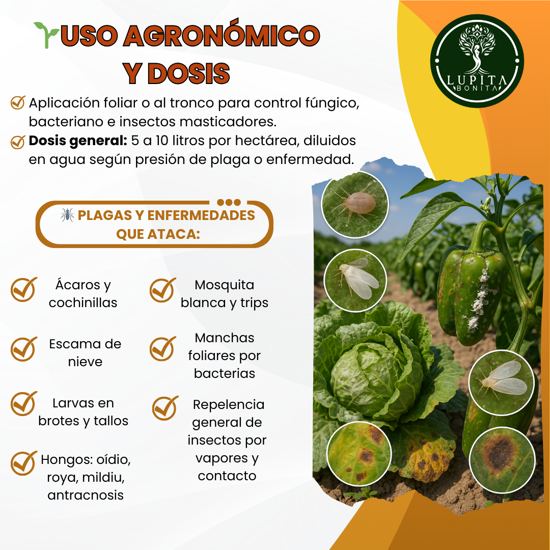 Eco NESIE – Caldo rojo agroecológico de amplio espectro para control de plagas y enfermedades
