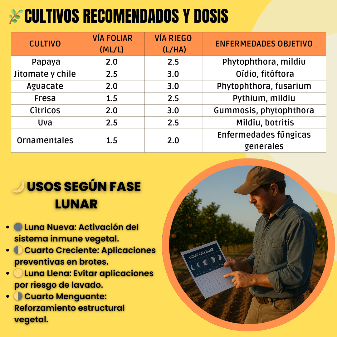 Fosfitos Orgánicos – Bioactivador vegetal con acción fungistática preventiva