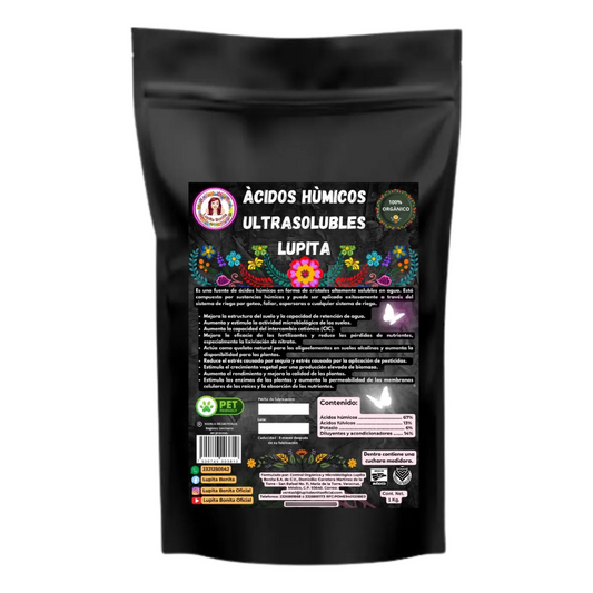 Ácidos Húmicos Puros Ultrasolubles – Extracto húmico concentrado para suelos fértiles y cultivos vigorosos